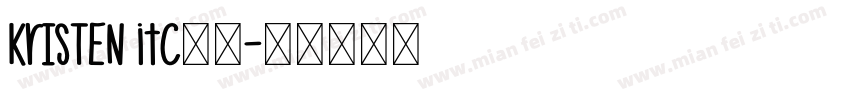 Kristen ITC加粗字体转换